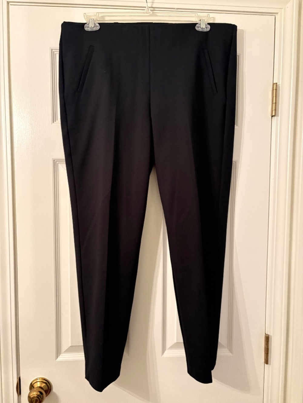 Chico"s black pant, size 3 or 16, pull on with pockets